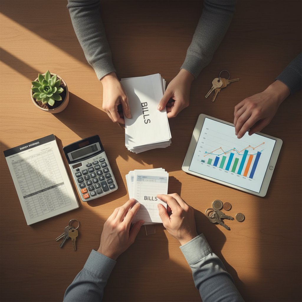 Family implementing utility management strategies